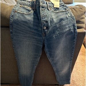 Skinny high rise denim, size 26 new with tags